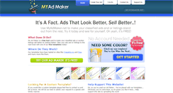 Desktop Screenshot of myadmaker.com